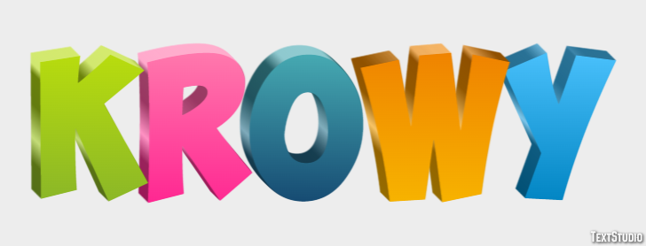 Krowy Texteffekt