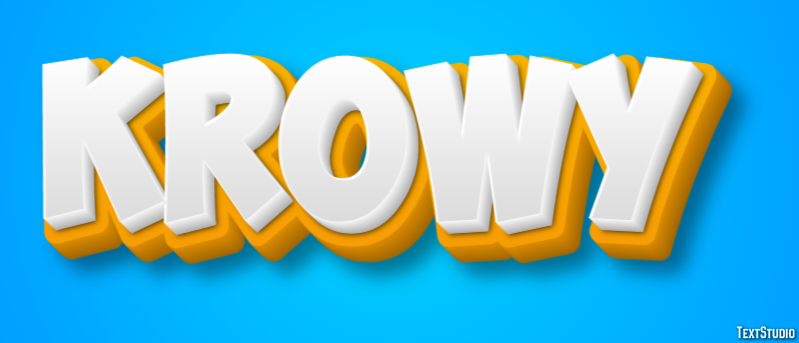 Krowy Efecto de Texto