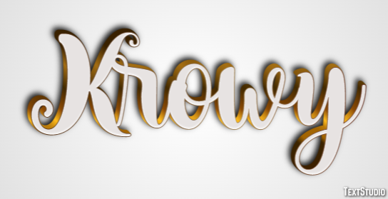 Krowy Efecto de Texto
