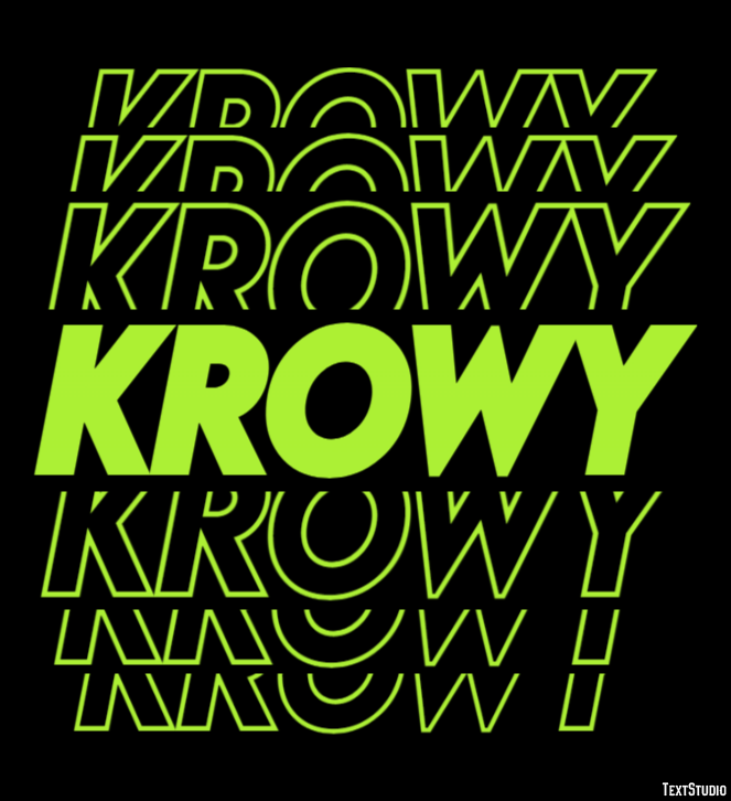 Krowy Efecto de Texto