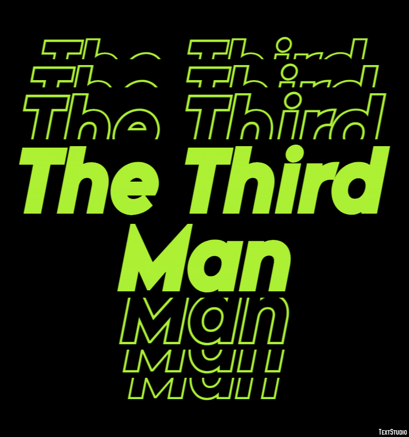 The Third Man Text Effect