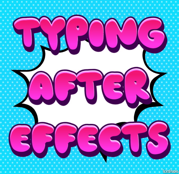 Typing After Effects Text Effect