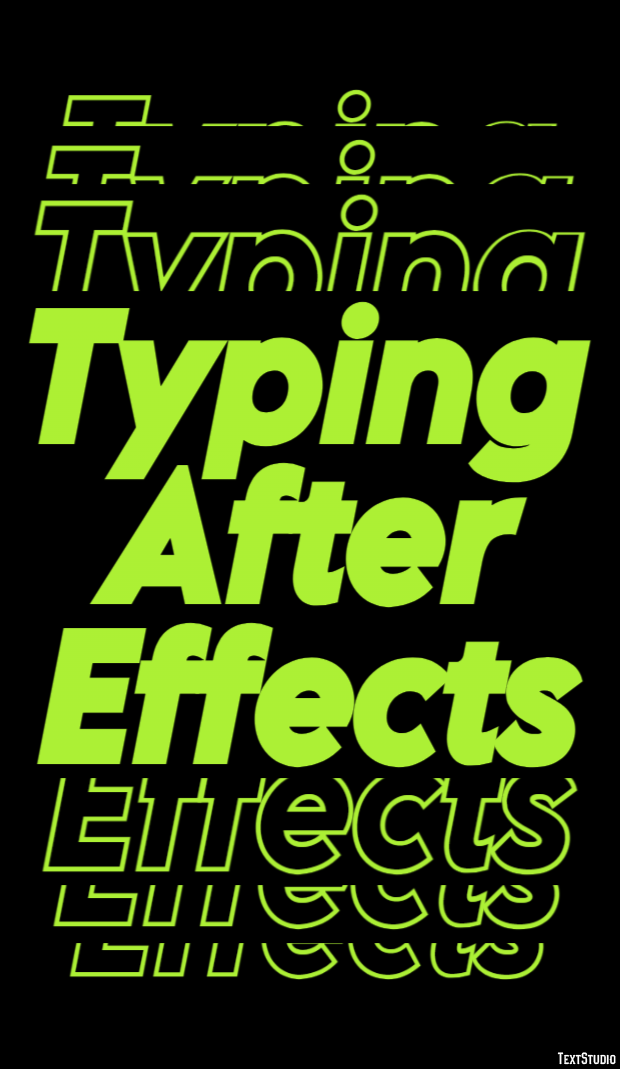 Typing After Effects Text Effect