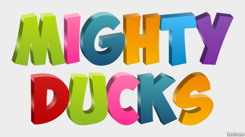Mighty Ducks Text Effect