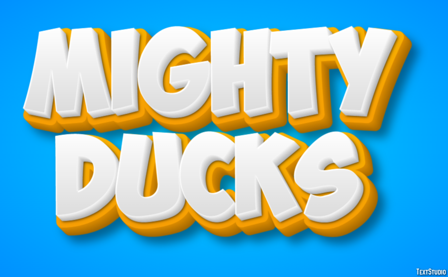 Mighty Ducks Text Effect