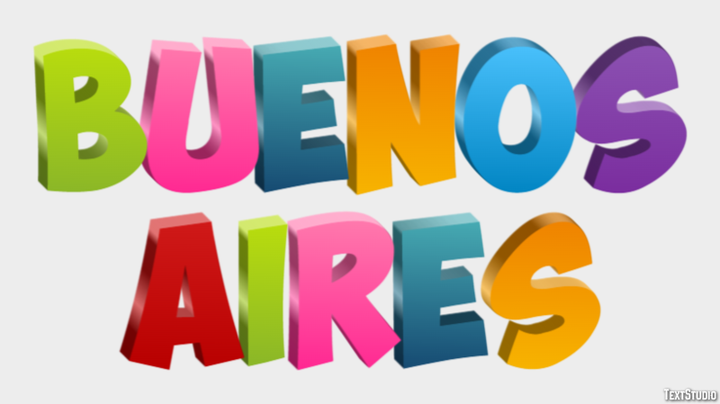 Buenos Aires Effetto testo