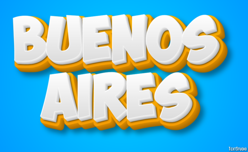 Buenos Aires Effetto testo