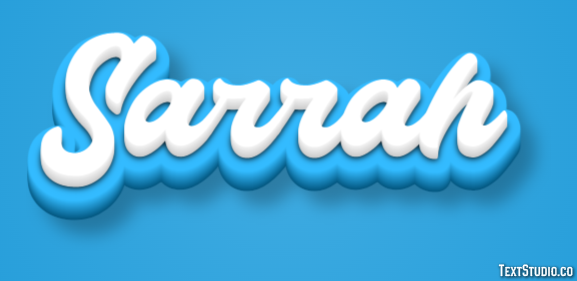 Sarrah Texteffekt