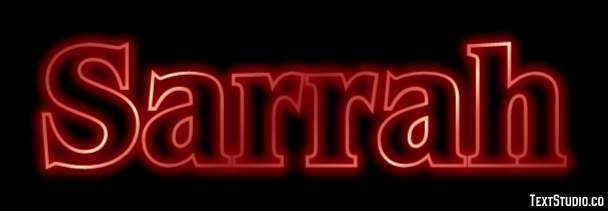 Sarrah Texteffekt