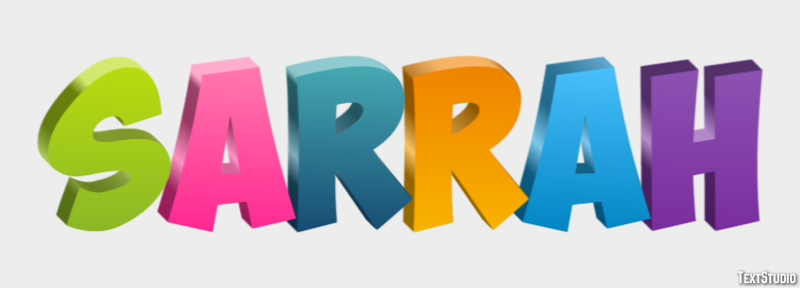 Sarrah Texteffekt