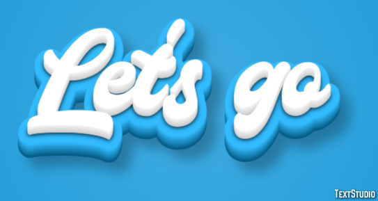 Let's go Text Effect