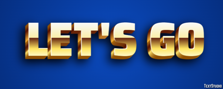 Let's go Text Effect
