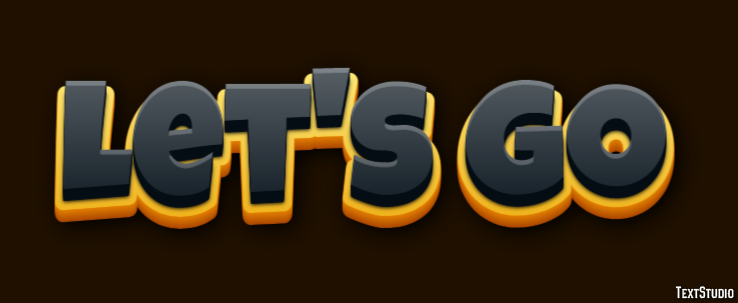 Let's go Text Effect