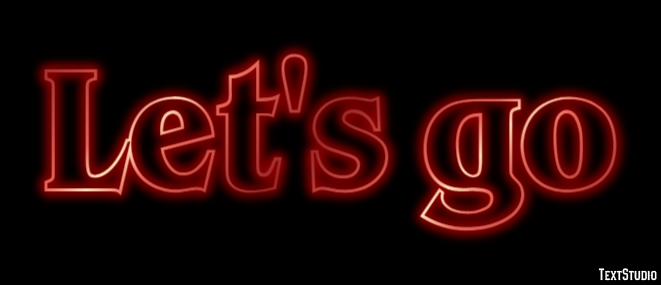 Let's go Text Effect