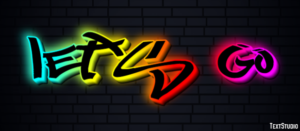 Let's go Text Effect