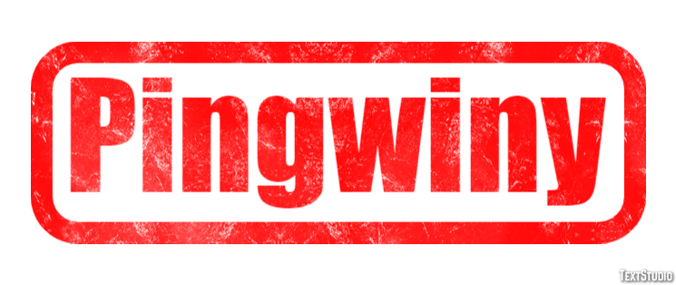 Pingwiny Efekt tekstowy