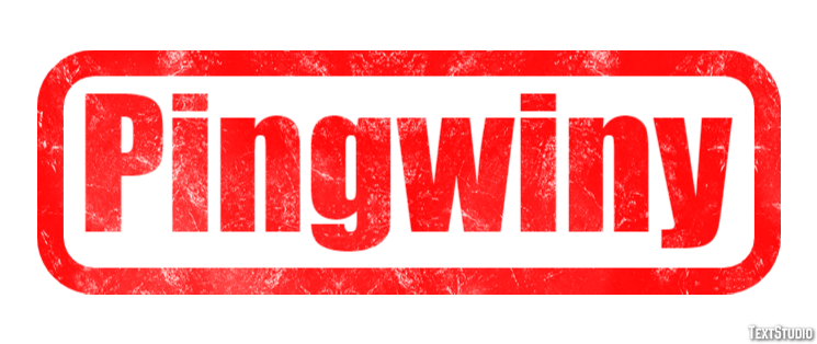 Pingwiny Efeito de texto