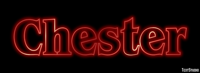 Chester Эффект текста