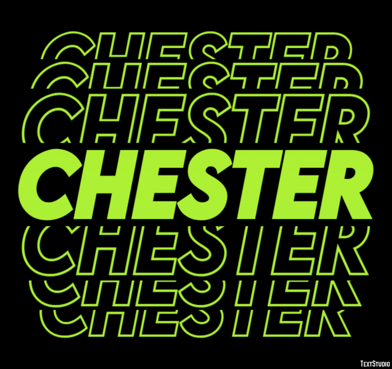 Chester Эффект текста