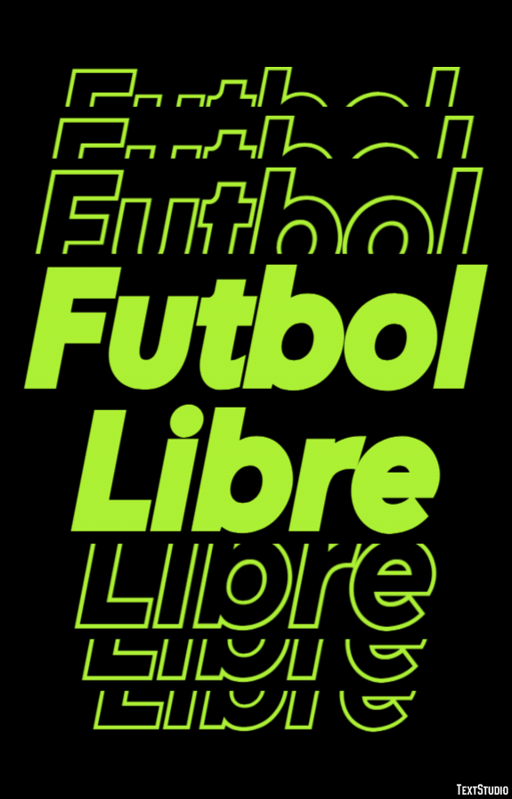 Futbol Libre Efeito de texto
