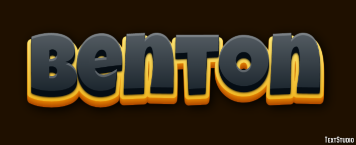 Benton Эффект текста