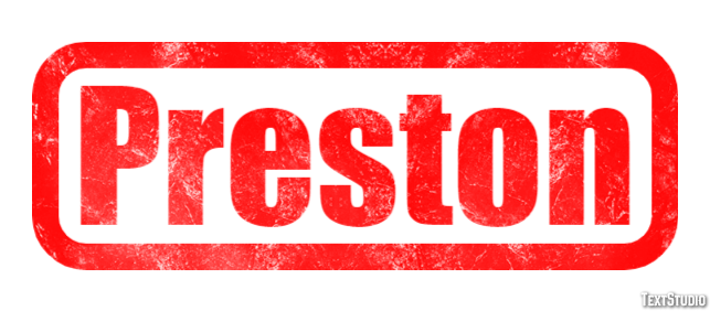 Preston Efekt tekstowy