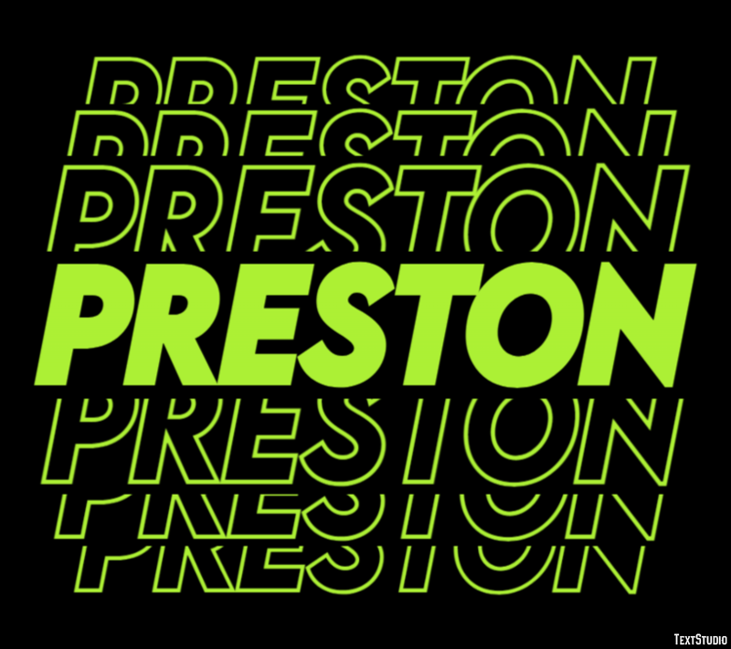 Preston Texteffekt