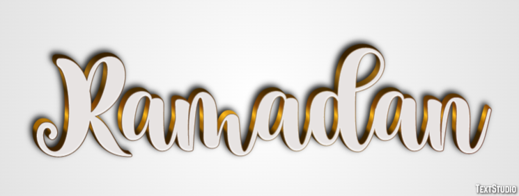 Ramadan Tekst Effect