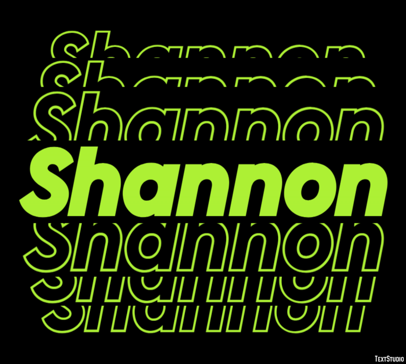 Shannon Text Effect