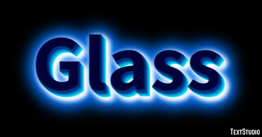 Glass Text Effect