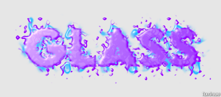 Glass Text Effect