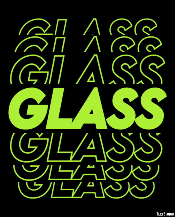 Glass Text Effect