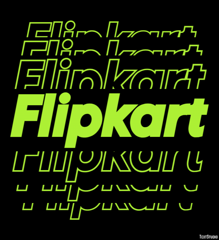 Flipkart テキスト効果