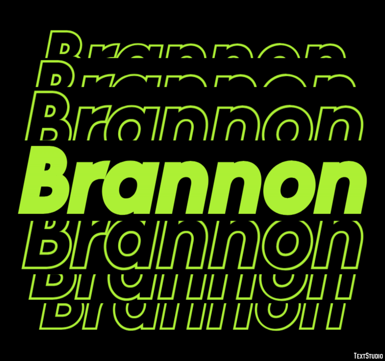 Brannon Text effect