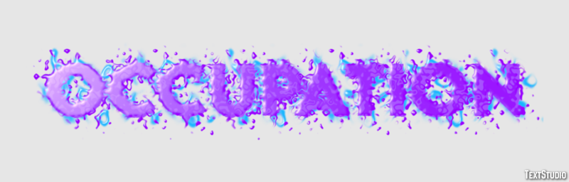 Occupation Text Effect