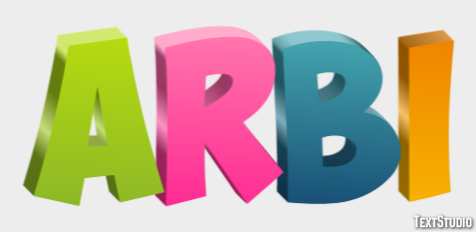 Arbi Text Effect