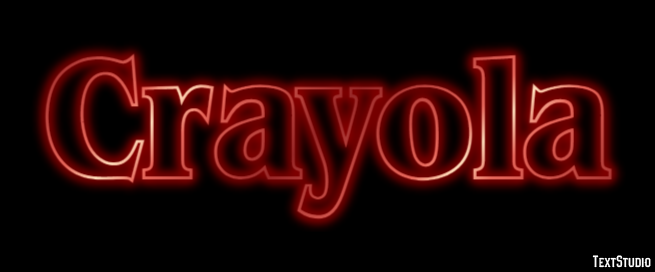 Crayola Text effect