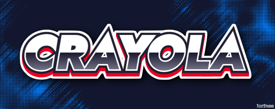 Crayola Text effect