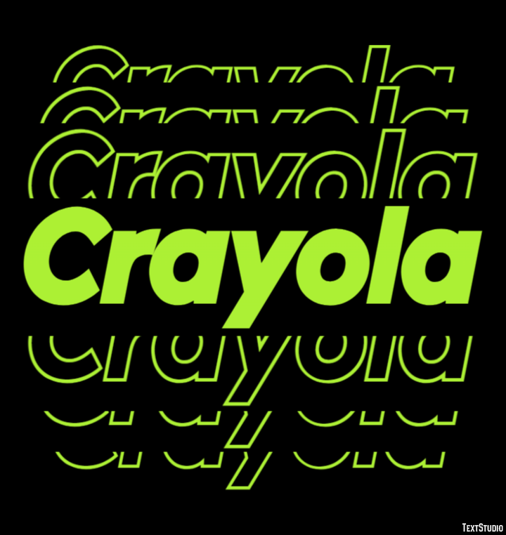 Crayola Efeito de texto