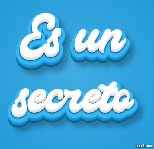 Es un secreto Efecto de Texto