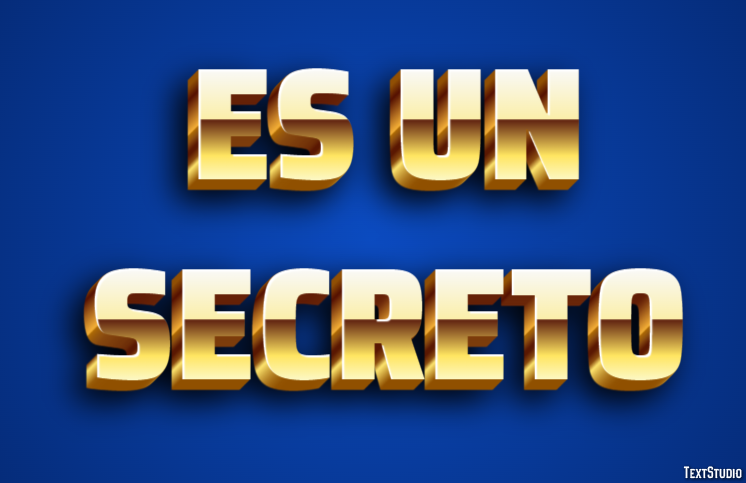 Es un secreto Effetto testo