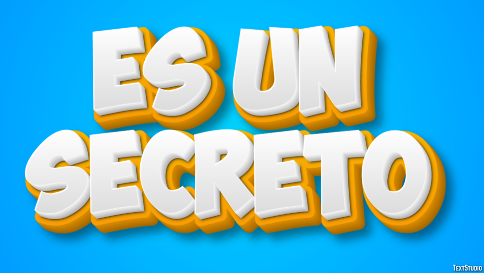 Es un secreto Effetto testo