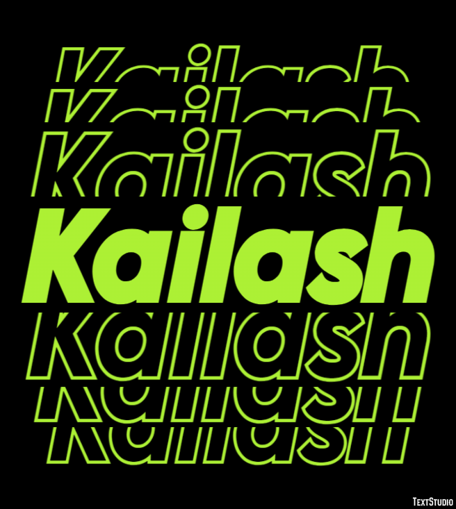 Kailash Эффект текста