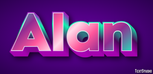 Alan Efecto de Texto