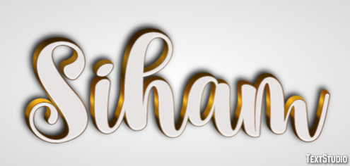 Siham Texteffekt