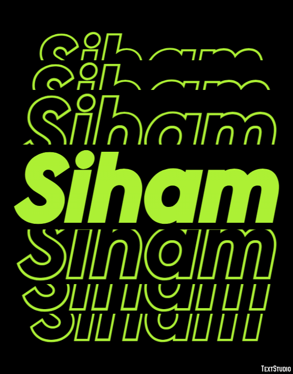 Siham Texteffekt