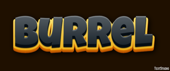 Burrel Efeito de texto