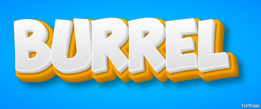 Burrel Text effect