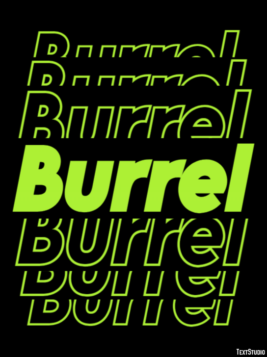 Burrel Text Effect