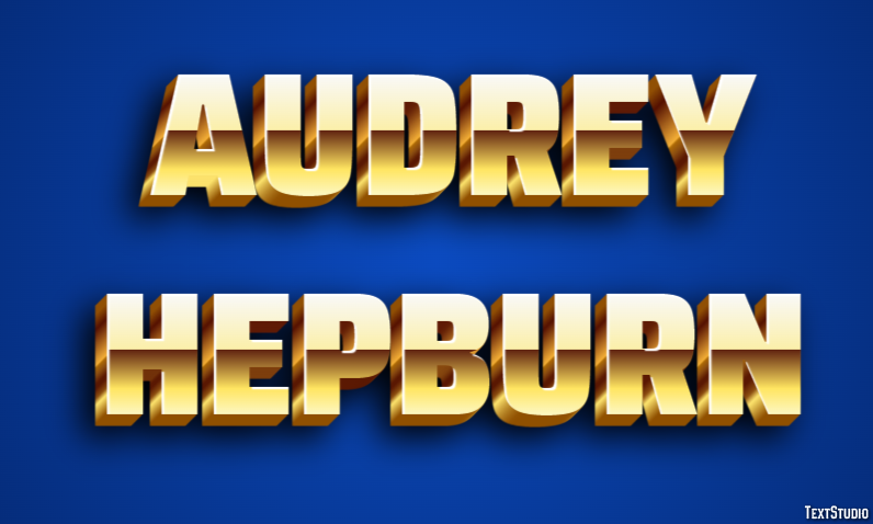 Audrey Hepburn Text effect